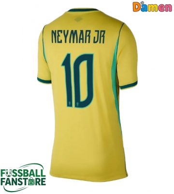 Brasilien Neymar Jr #10 Replik Heimtrikot Damen WM 2026 Kurzarm